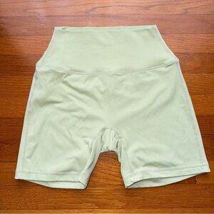 SET Active Light Green Bike Shorts